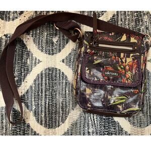 SAKROOTS ARTIST CIRCLE Hipster Flap CROSSBODY Shoulder Bag Boho Coated Canvas